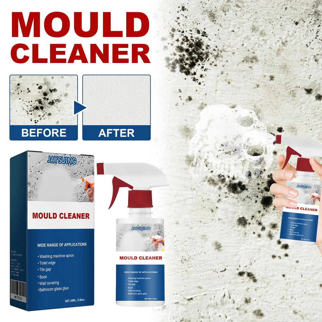 Mold & Mildew Remover Spray – Kitchen & Bathroom Cleaner Foam | Powerful Stain & Grout Cleaner for Tiles, Walls, Toilet & Shower Surfaces