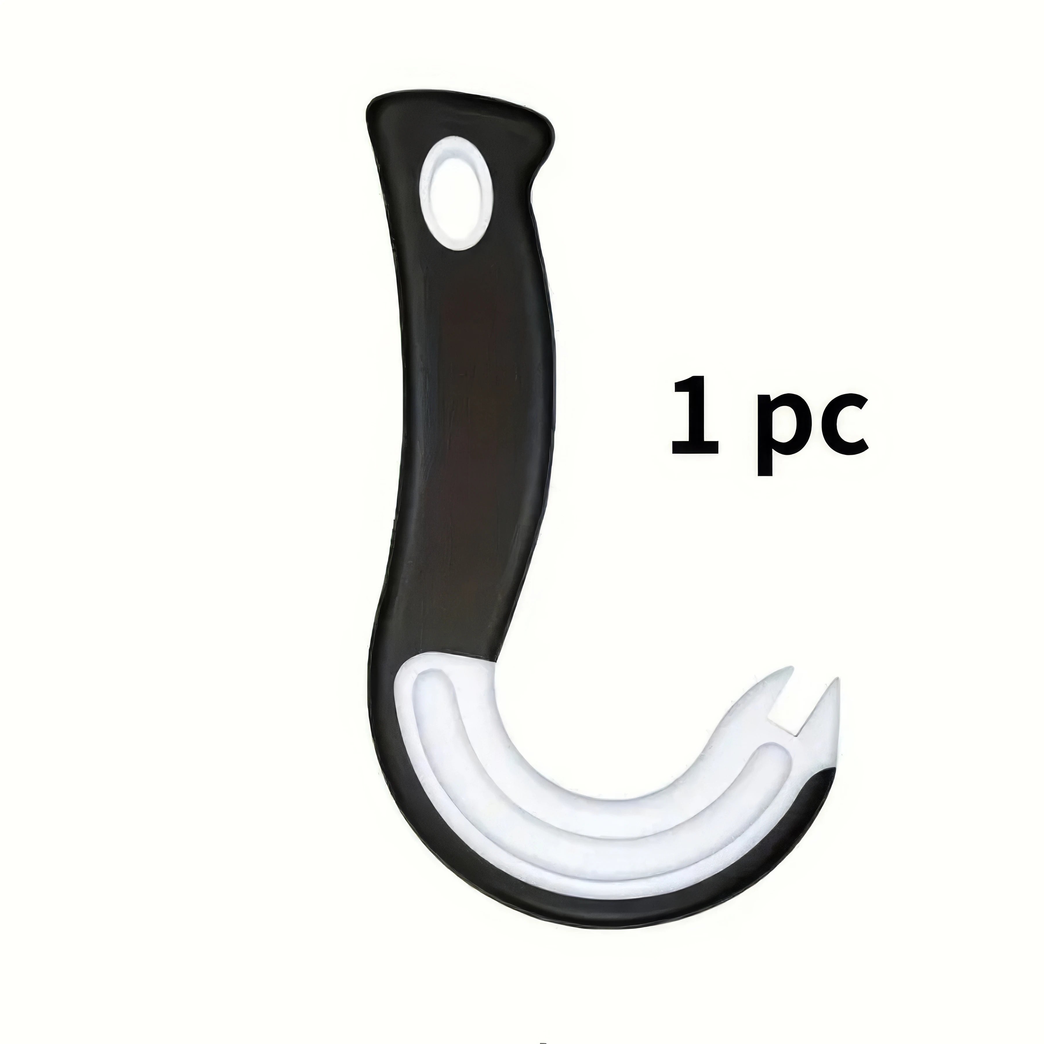 Black Hook-Type Can Opener – Durable Ergonomic Kitchen Tool for Easy Can Opening | Heavy-Duty Bottle & Can Opener for Home, Restaurant & Camping