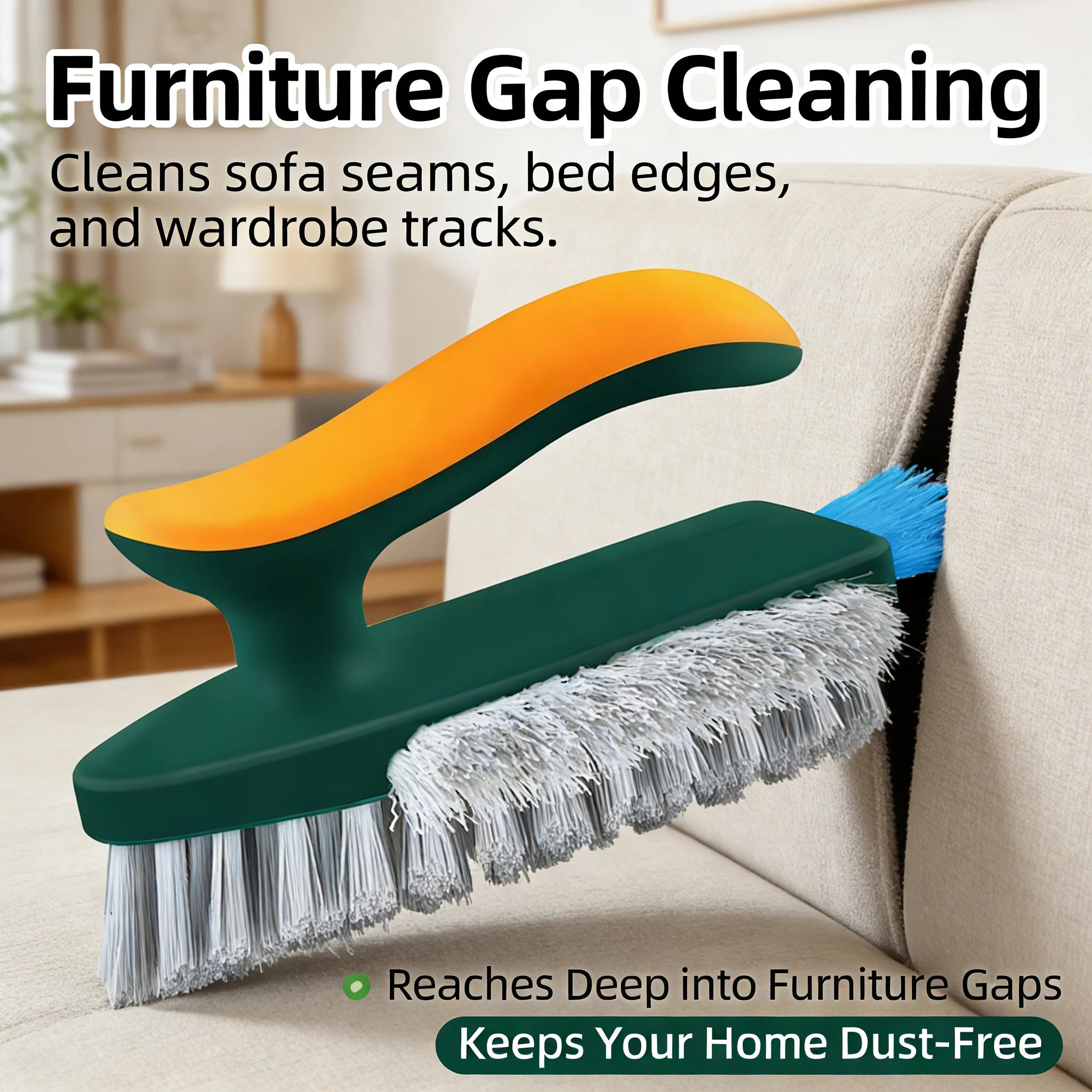 3-in-1 Cleaning Brush Set – Hard Bristle Scrub Brush & Gap Cleaner | Multi-Purpose Kitchen, Bathroom, Tile & Window Track Cleaning Tool