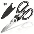 Multifunction Kitchen Scissors – Heavy Duty Stainless Steel Shears with Bottle Opener & Nut Cracker | All-in-One Cooking Tool for Meat, Vegetables & Meal Prep