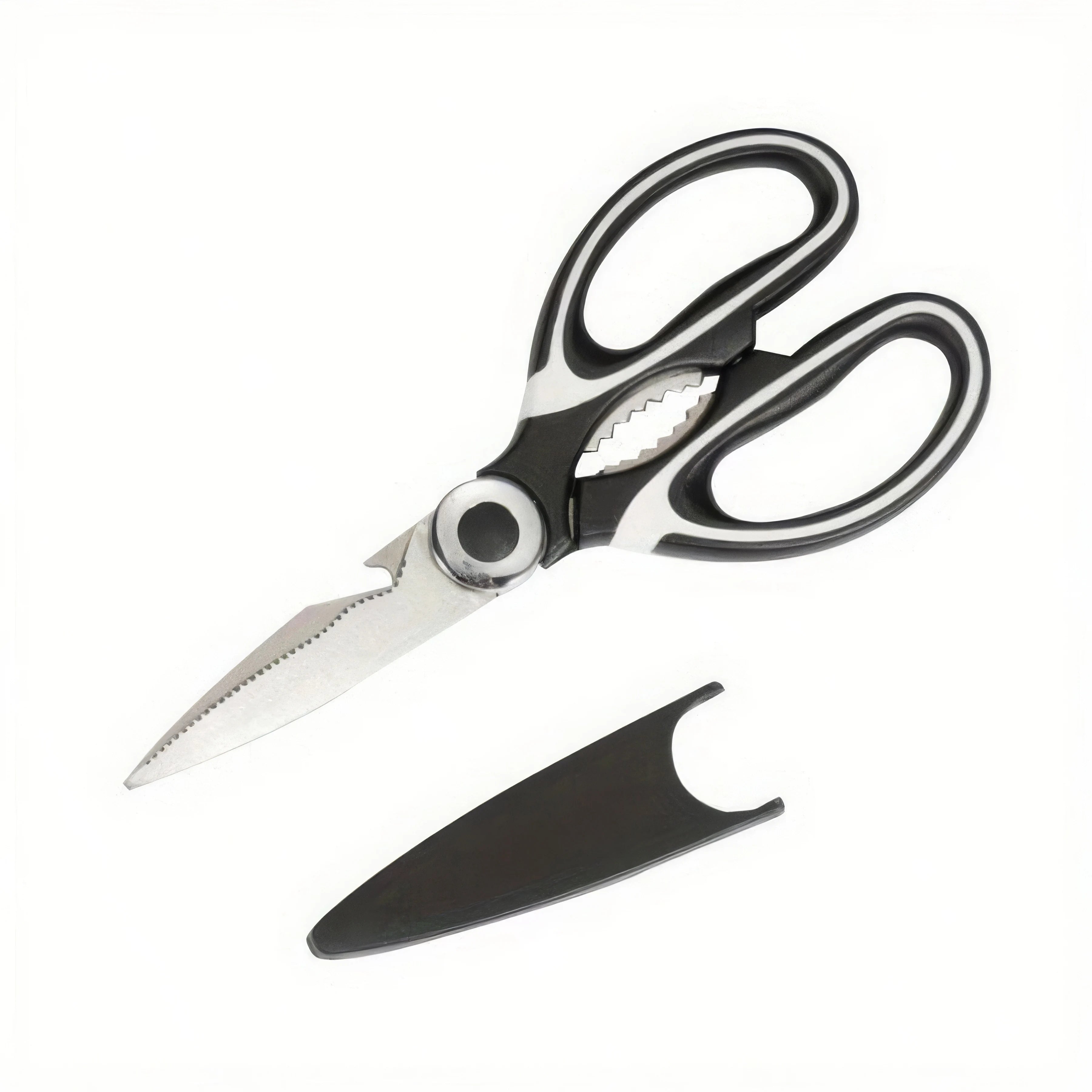 Multifunction Kitchen Scissors – Heavy Duty Stainless Steel Shears with Bottle Opener & Nut Cracker | All-in-One Cooking Tool for Meat, Vegetables & Meal Prep