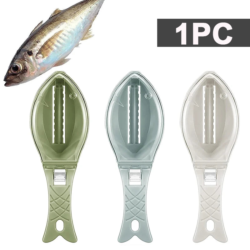 Fish Scale Remover Tool – Kitchen Fish Skin Scraper & Cleaning Brush | Fast Fish Descaler Knife for Easy Cleaning & Food Prep