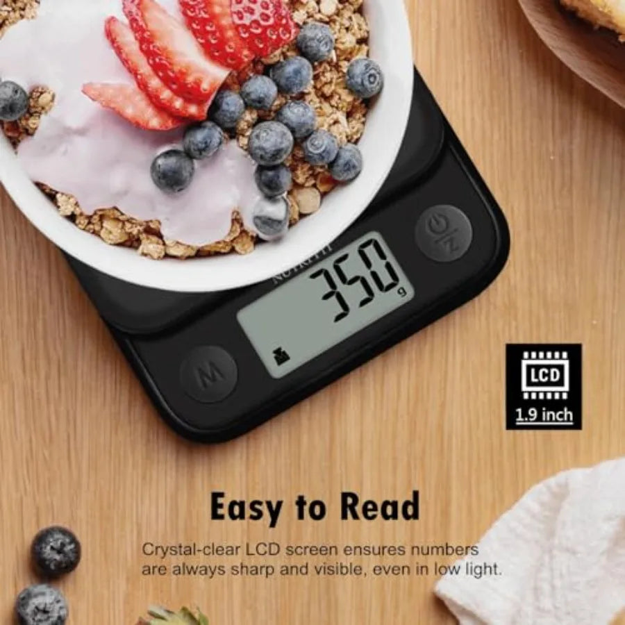 Digital Kitchen Scale 11lb Capacity – High Precision Food Scale with Tare Function | Smart LCD Scale for Baking, Cooking, Coffee & Weight Loss