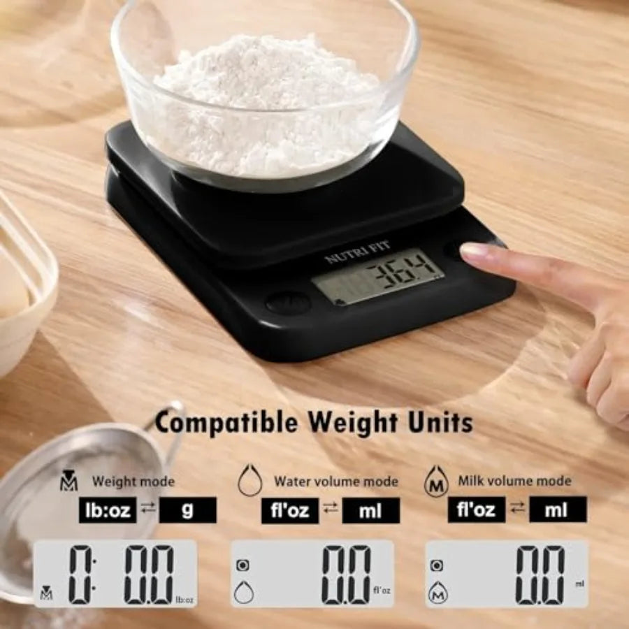 Digital Kitchen Scale 11lb Capacity – High Precision Food Scale with Tare Function | Smart LCD Scale for Baking, Cooking, Coffee & Weight Loss