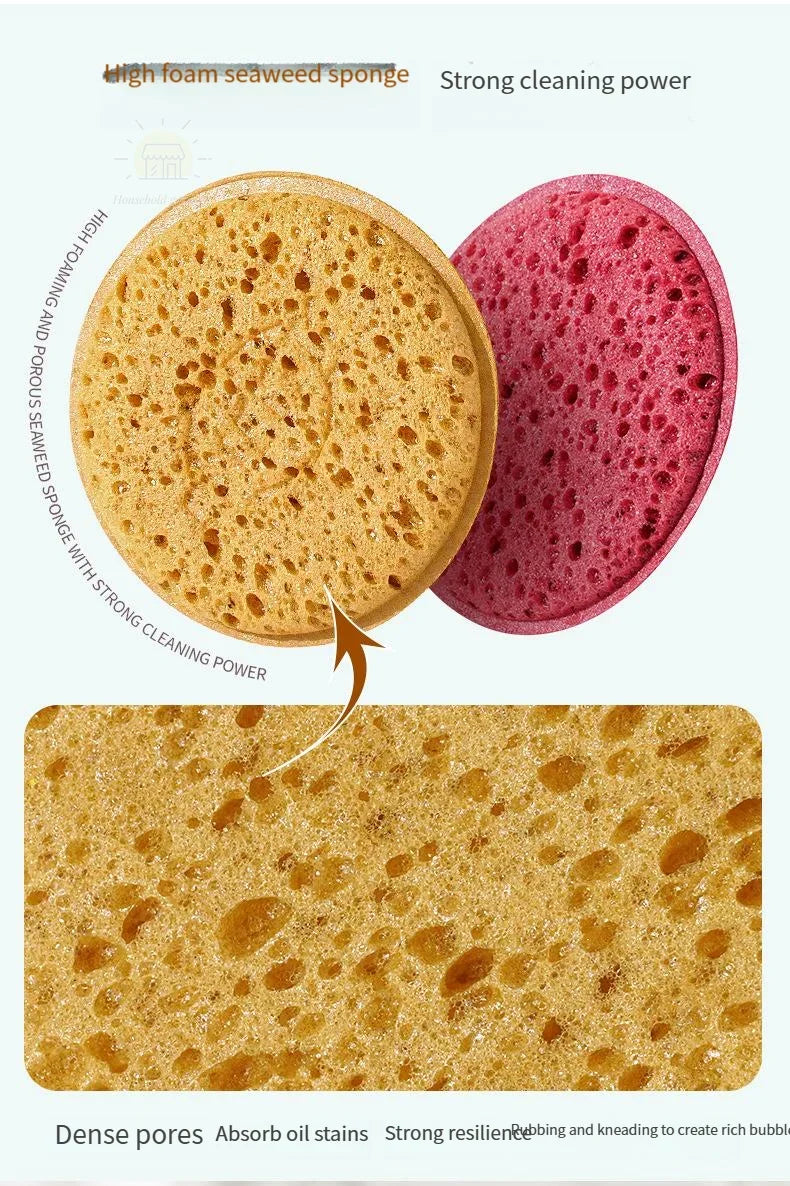 High-Density Kitchen Cleaning Sponge – Soft Absorbent Dishwashing Scrubber | Non-Scratch Scouring Pad for Pots, Pans & Household Cleaning