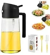 2-in-1 500ml Oil Sprayer & Pourer Bottle – Olive Oil Dispenser for Air Fryer, BBQ, Salad & Cooking (Leak-Proof Kitchen Gadget)