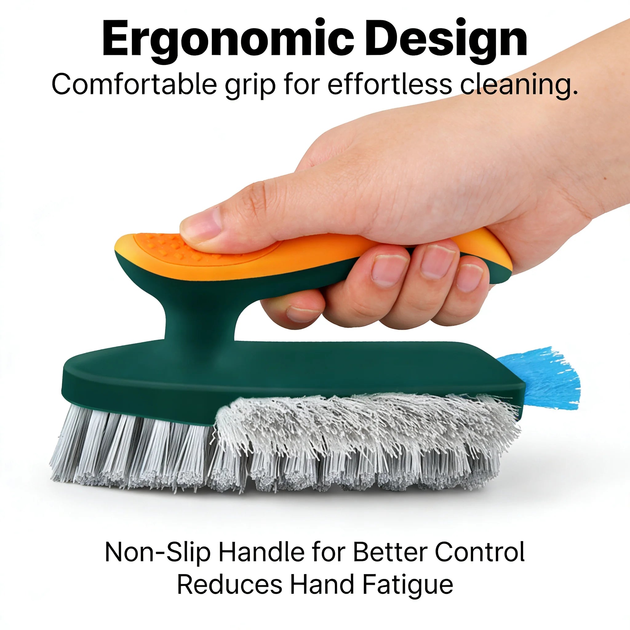 3-in-1 Cleaning Brush Set – Hard Bristle Scrub Brush & Gap Cleaner | Multi-Purpose Kitchen, Bathroom, Tile & Window Track Cleaning Tool