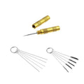 Airbrush Cleaning Kit – Glass Cleaning Pot with Holder, Spray Gun Cleaning Tools & Precision Needles | Complete Airbrush Maintenance Set for Hobby & Art Use