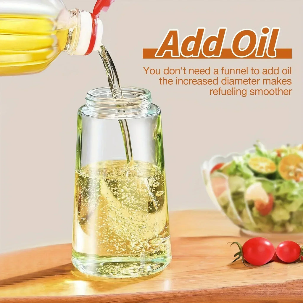 2-in-1 500ml Oil Sprayer & Pourer Bottle – Olive Oil Dispenser for Air Fryer, BBQ, Salad & Cooking (Leak-Proof Kitchen Gadget)
