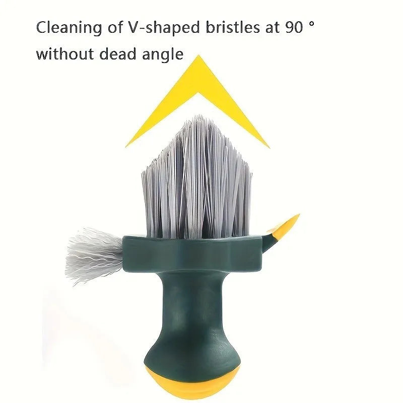 3-in-1 Cleaning Brush Set – Hard Bristle Scrub Brush & Gap Cleaner | Multi-Purpose Kitchen, Bathroom, Tile & Window Track Cleaning Tool