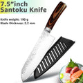 Japanese Chef Knife Set – 7CR17 High Carbon Stainless Steel Kitchen Knives | Ultra Sharp Santoku, Utility & Cleaver with Pakka Wood Handle