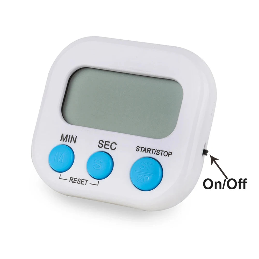 Digital Kitchen Timer – 99 Minute Magnetic Countdown Timer with Loud Alarm & Stand | Cooking, Baking & Meal Prep Timer for Kitchen, Fridge & Home Use
