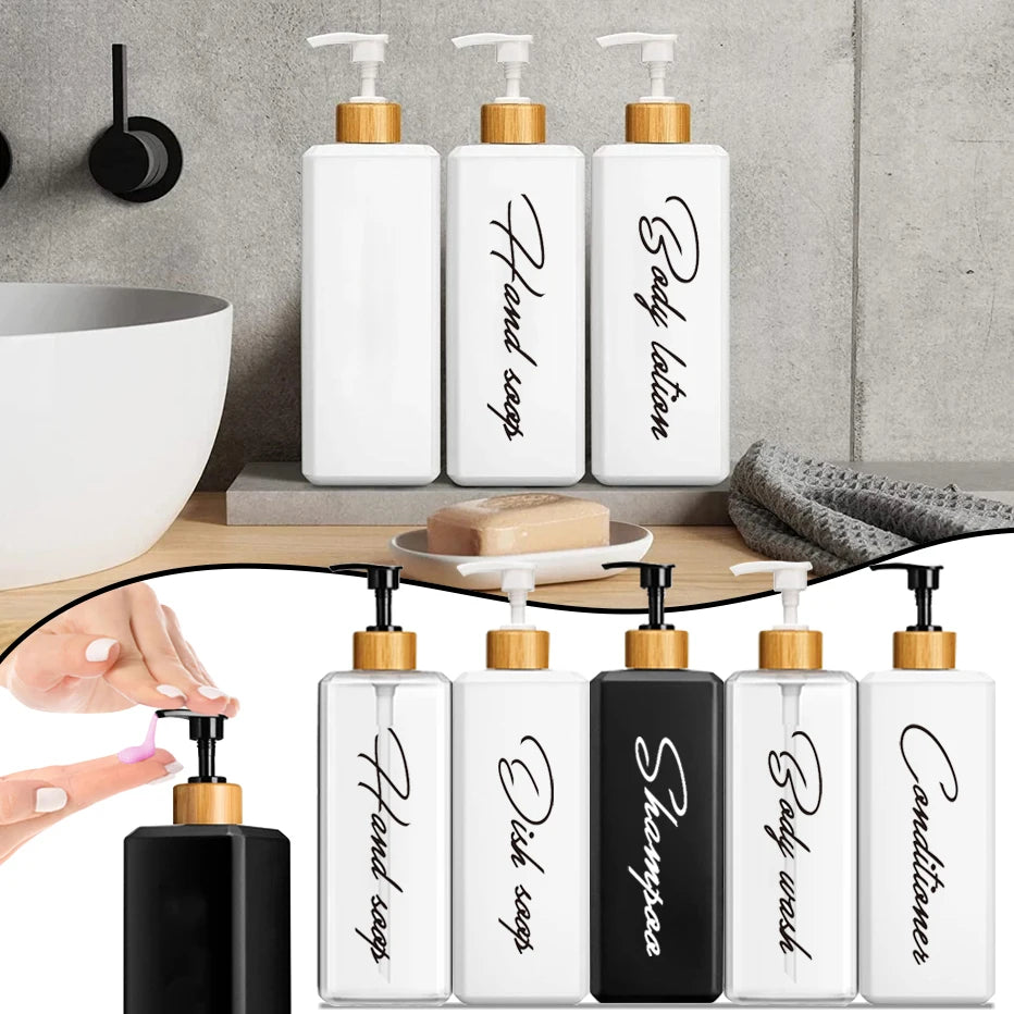 16oz Refillable Soap Dispenser Bottle – Modern Pump for Hand Soap, Dish Soap, Shampoo & Lotion | Kitchen & Bathroom Organizer