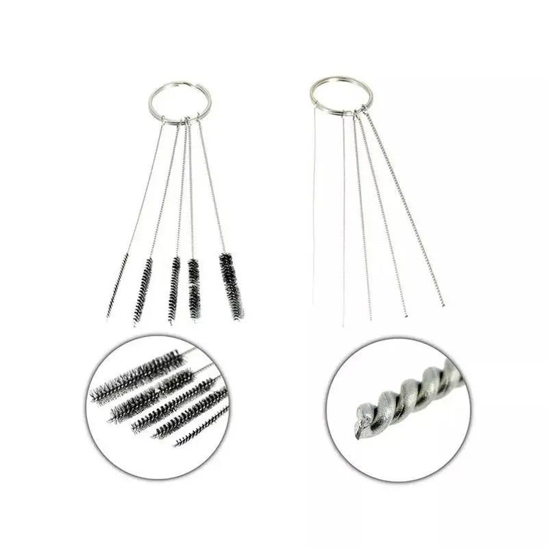 Airbrush Cleaning Kit – Glass Cleaning Pot with Holder, Spray Gun Cleaning Tools & Precision Needles | Complete Airbrush Maintenance Set for Hobby & Art Use