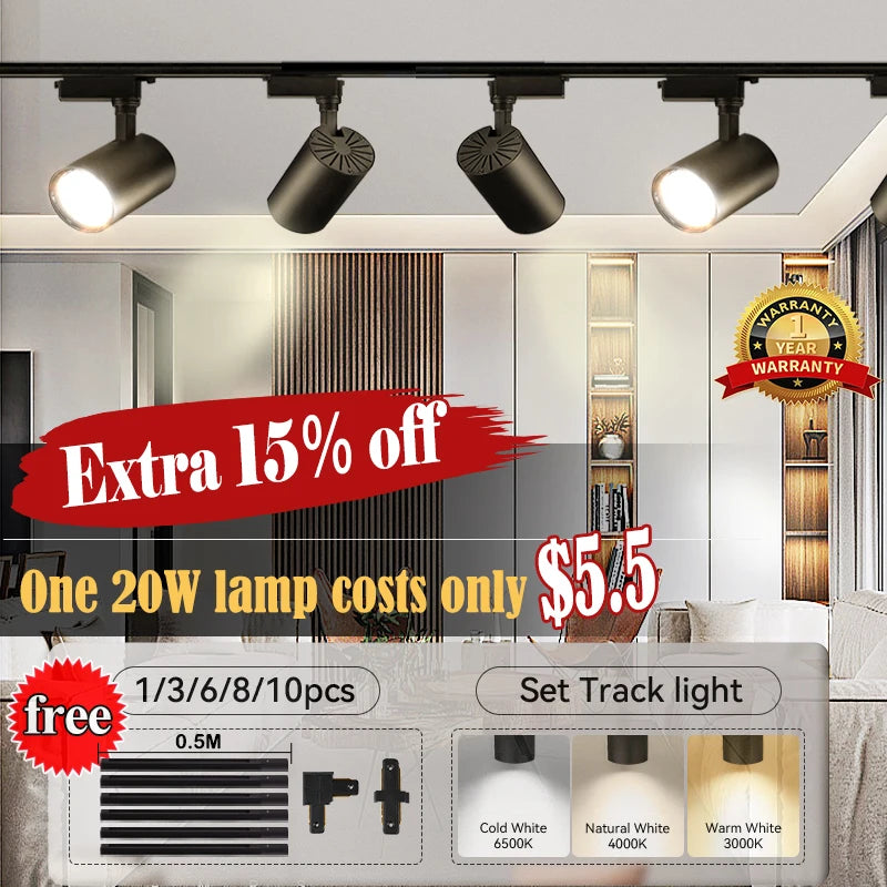 Adjustable LED Downlight 220V – Foldable COB Ceiling Spotlight | Ultra Thin Surface Mounted Light for Kitchen, Living Room & Indoor Lighting