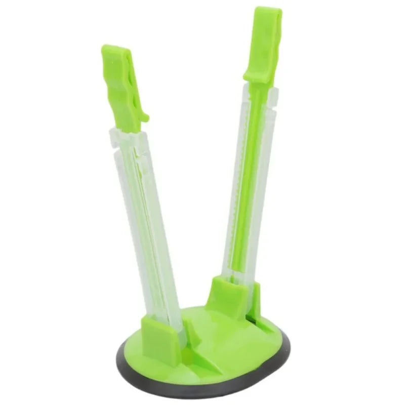 Adjustable Ziplock Bag Holder Stand – Hands-Free Food Storage Clip Rack | Non-Slip, Foldable Kitchen Bag Filling Tool