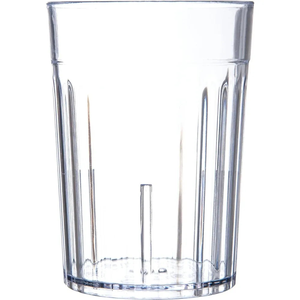 10.2 oz Clear Plastic Bistro Tumblers – Stackable Durable Drinking Glasses | Dishwasher Safe Restaurant & Kitchen Cups for Home, Catering & Food Service