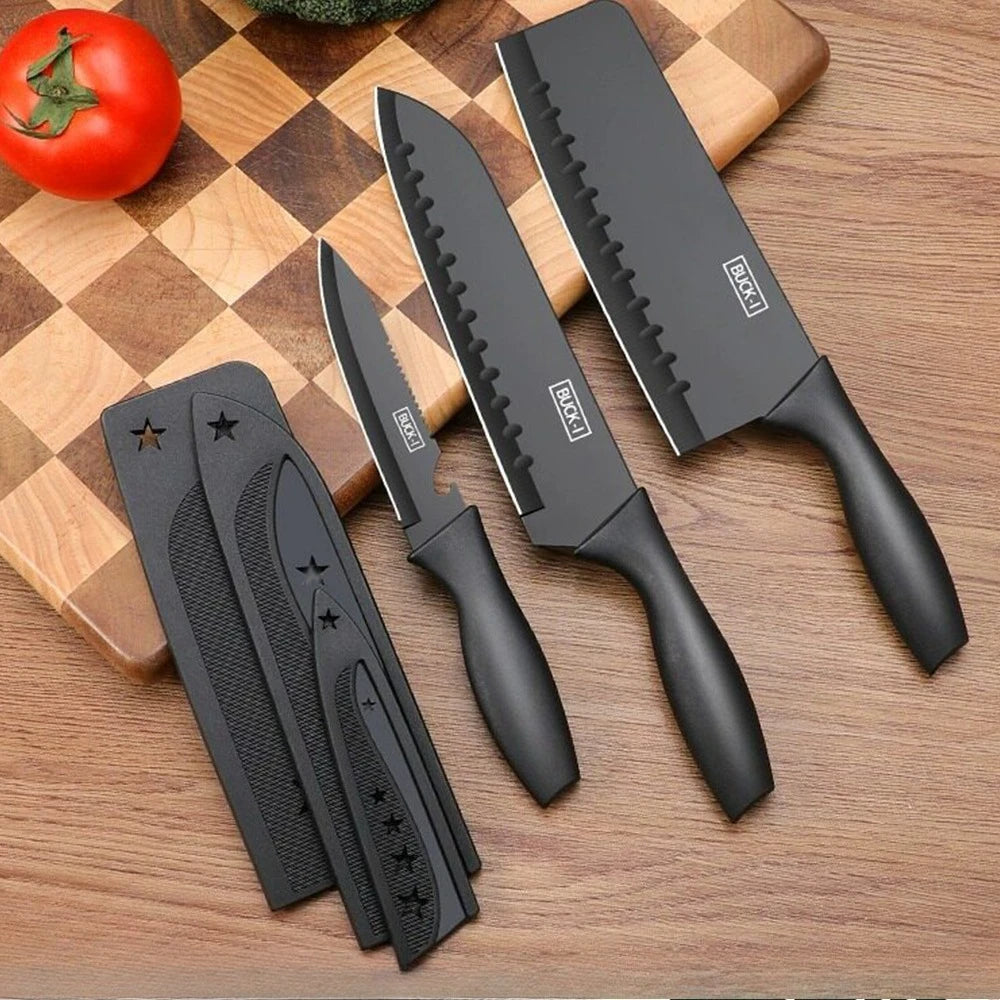 Stainless Steel Kitchen Knife Set – Ultra Sharp Chef Knife for Meat & Fruit Cutting | Durable Household Cooking Knife – Professional Kitchen Tool