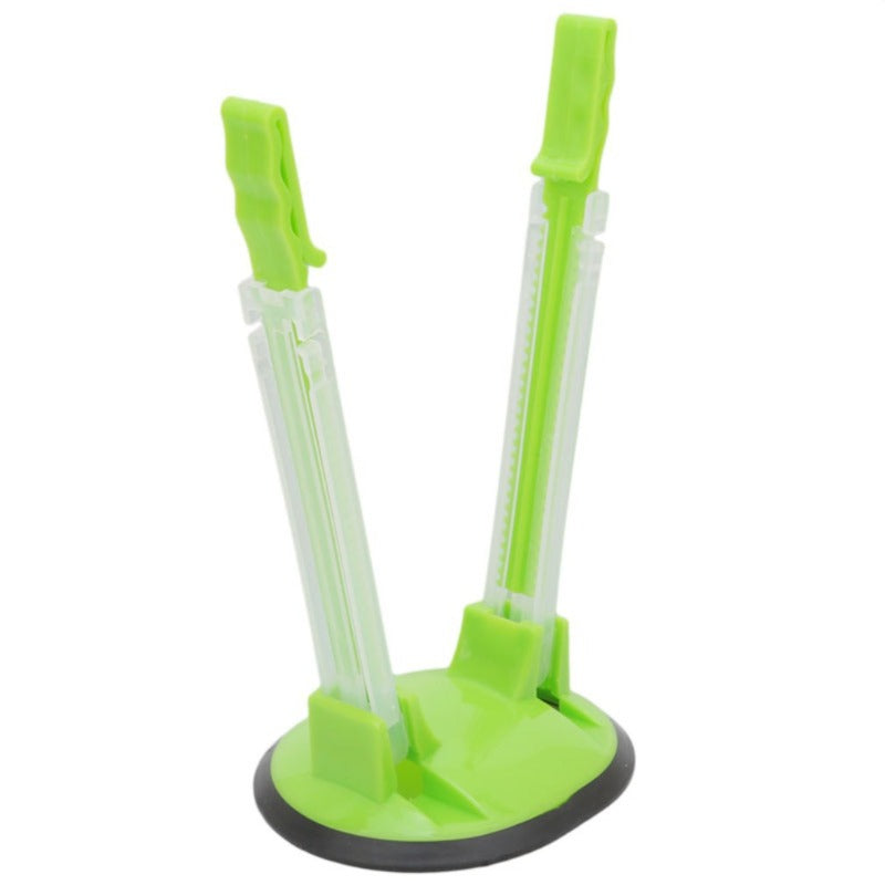 Adjustable Ziplock Bag Holder Stand – Hands-Free Food Storage Clip Rack | Non-Slip, Foldable Kitchen Bag Filling Tool