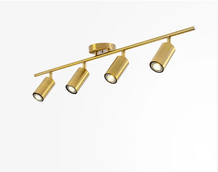 Modern Adjustable LED Ceiling Light Fixture – 4-Head Surface Mounted Chandelier Lamp | GU10 Spotlight Ceiling Light for Kitchen, Dining Room, Bedroom & Living Room