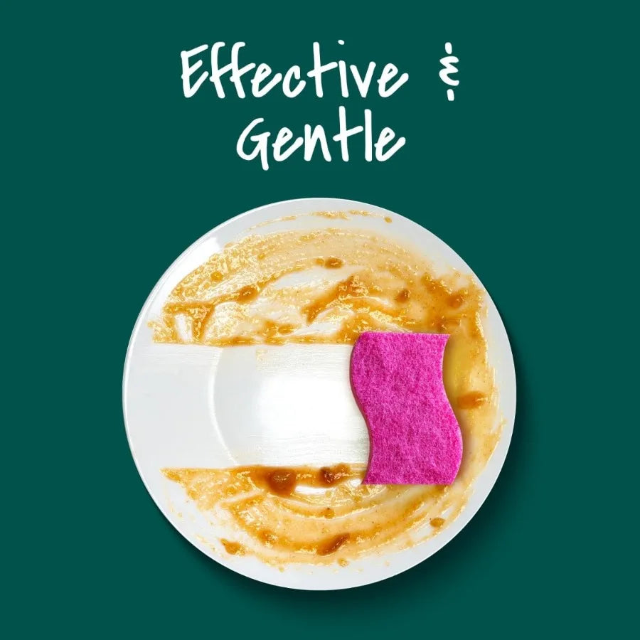 3-Pack Gentle Scrub Sponges – Non-Scratch Dishwashing Sponges for Kitchen Cleaning | Soft & Durable Dish Scrubbers for Pots, Pans & Dishes