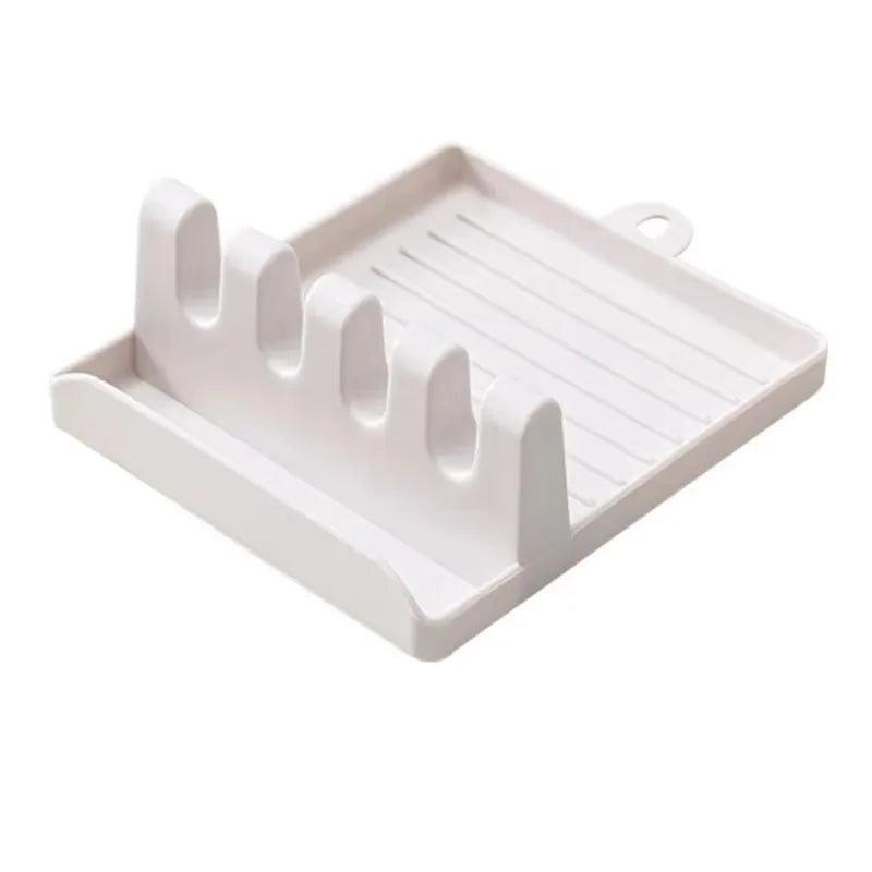 Kitchen Spoon & Utensil Holder Rack – Anti-Slip Spoon Rest Stand for Spatula, Ladle & Cooking Tools | Heat-Resistant Countertop Organizer
