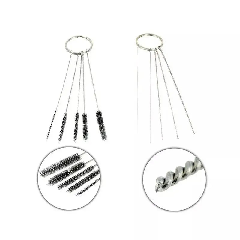 Airbrush Cleaning Kit – Glass Cleaning Pot with Holder, Spray Gun Cleaning Tools & Precision Needles | Complete Airbrush Maintenance Set for Hobby & Art Use