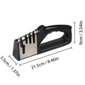 4-Stage Kitchen Knife Sharpener – Non-Slip Base Multifunction Knife Sharpening Tool | Portable Stainless Steel Sharpener for Kitchen & Household Knives
