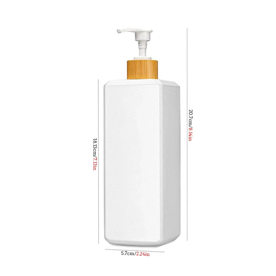 16oz Refillable Soap Dispenser Bottle – Modern Pump for Hand Soap, Dish Soap, Shampoo & Lotion | Kitchen & Bathroom Organizer