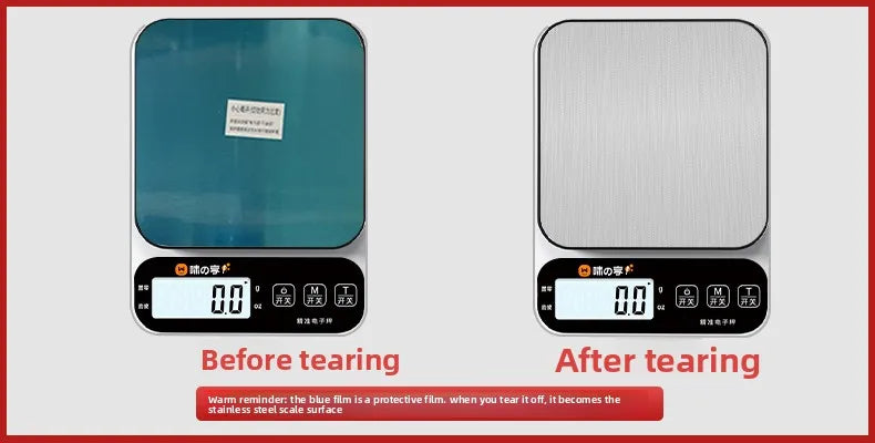 Digital Kitchen Scale – High Precision Food Scale (1g Accuracy) | USB Rechargeable Cooking & Baking Scale with LCD Display & Tare Function