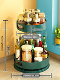 Rotating Kitchen Seasoning Rack – Modern Spice Organizer Shelf | 360° Spice Storage Holder for Countertop Kitchen Organization