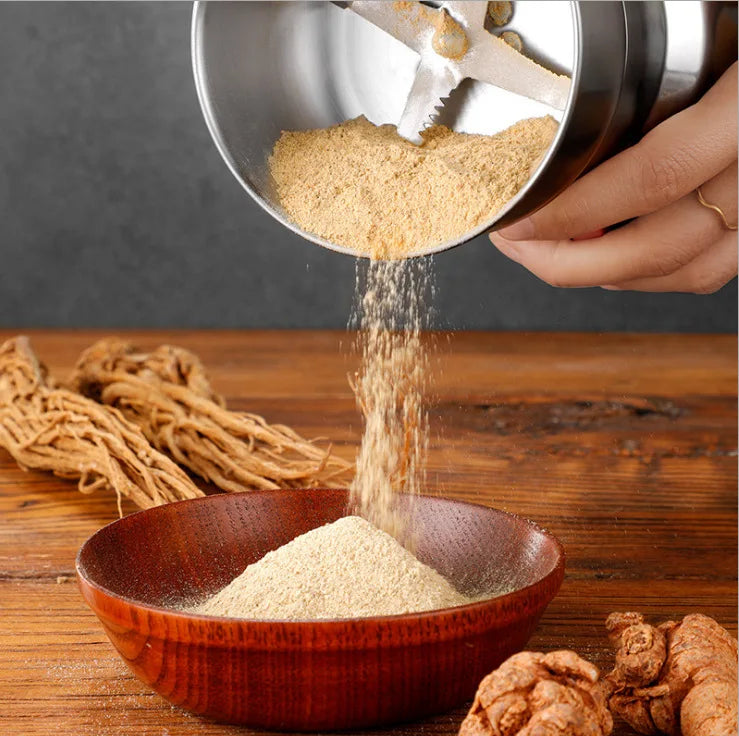 Electric Coffee & Spice Grinder – 4-Blade Multifunction Grinder for Beans, Nuts & Spices | 150W Kitchen Blender for Coffee, Grain & Seasoning Grinding