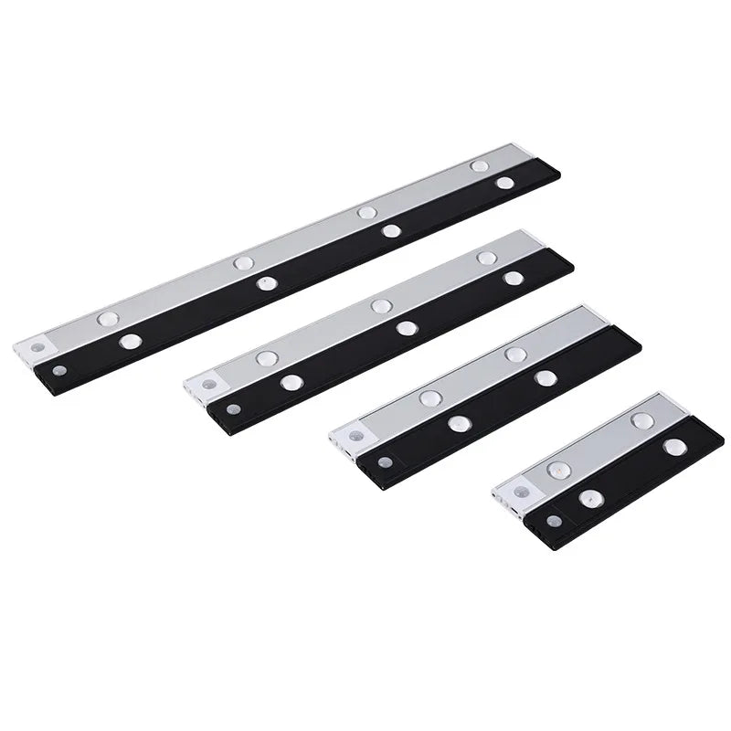 LED Motion Sensor Cabinet Light – Wireless Rechargeable Ultra-Thin Night Light | USB Under Cabinet Lighting for Kitchen, Bedroom, Wardrobe & Closet (3 Color Modes)
