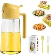 2-in-1 500ml Oil Sprayer & Pourer Bottle – Olive Oil Dispenser for Air Fryer, BBQ, Salad & Cooking (Leak-Proof Kitchen Gadget)