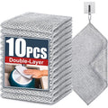 10-Pack Steel Wire Dish Scrubbers – Double-Layer Non-Scratch Cleaning Cloths | Heavy Duty Kitchen Sponge for Pots, Pans, Sinks & Cookware Cleaning