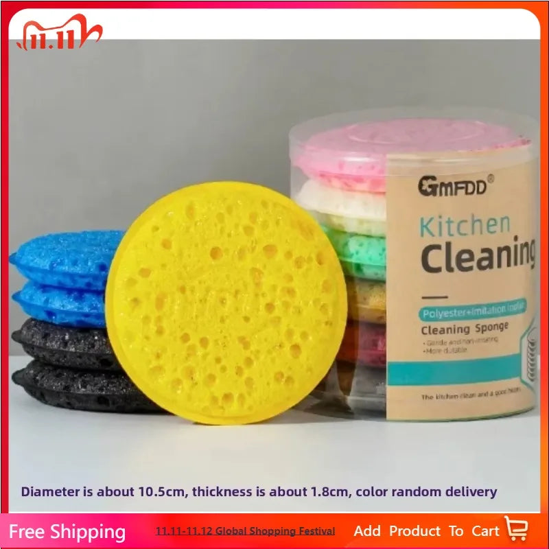 High-Density Kitchen Cleaning Sponge – Soft Absorbent Dishwashing Scrubber | Non-Scratch Scouring Pad for Pots, Pans & Household Cleaning