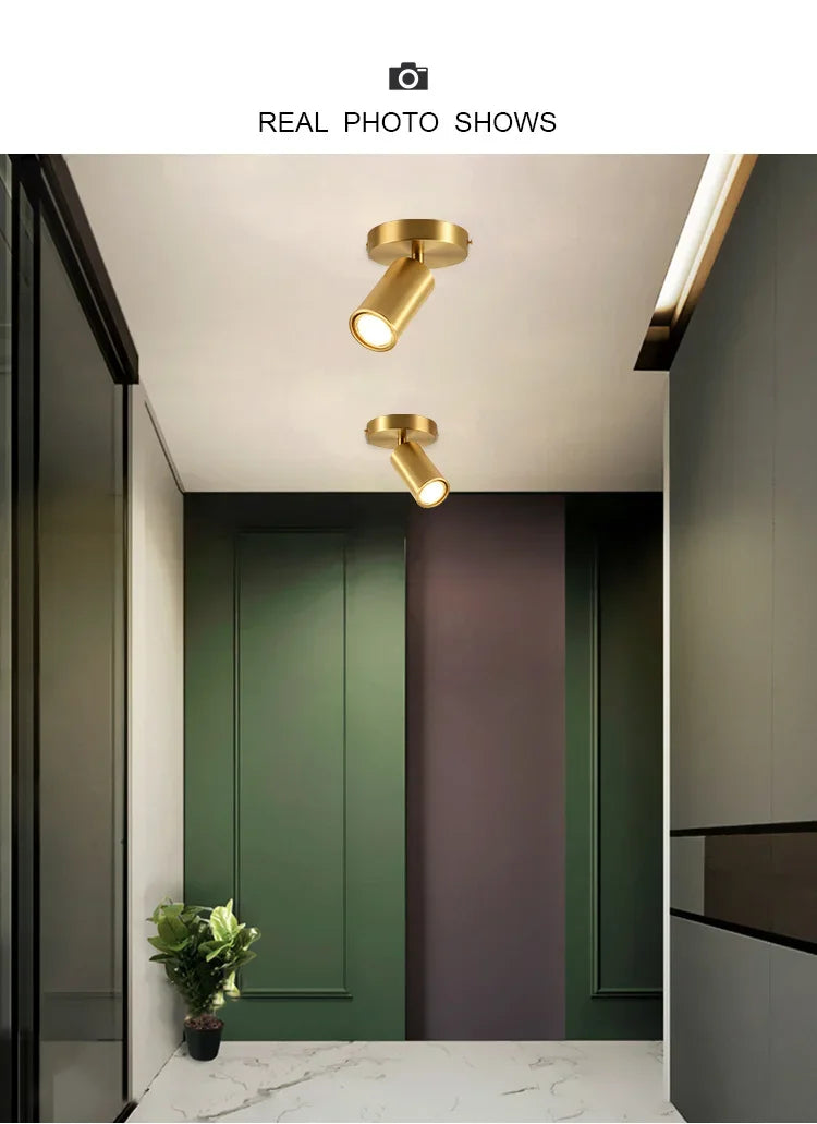 Modern Adjustable LED Ceiling Light Fixture – 4-Head Surface Mounted Chandelier Lamp | GU10 Spotlight Ceiling Light for Kitchen, Dining Room, Bedroom & Living Room