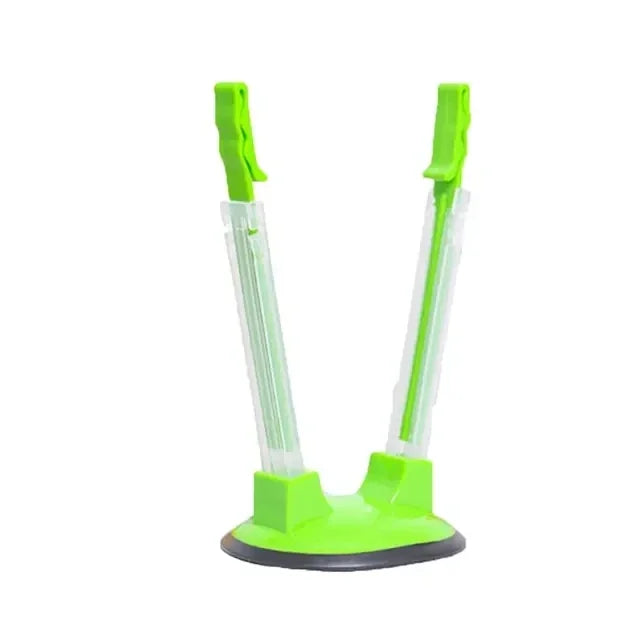 Adjustable Ziplock Bag Holder Stand – Hands-Free Food Storage Clip Rack | Non-Slip, Foldable Kitchen Bag Filling Tool